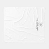 Trendy Stijlvol Modern Eenvoudig Bedrijf Logo Fleece Deken (Voorkant (Horizontaal))