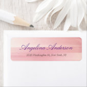 Trendy Stijlvol roze handschrift Modern Feminine Etiket (Insitu)