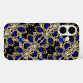 trendy stijlvol turkooise Gold deep blue Case-Mate iPhone Case (Achterkant (horizontaal))