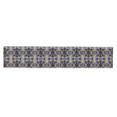 trendy stijlvol turkooise Gold deep blue Medium Tafelloper (Horizontaal)