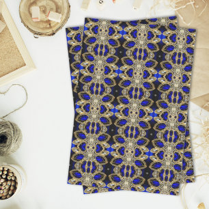 trendy stijlvol turkooise Gold deep blue Tissuepapier