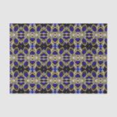 trendy stijlvol turkooise Gold deep blue Tissuepapier (Voorkant)