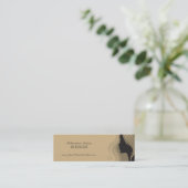 Trendy, stijlvol visitekaartje met silhouette salo (Staand voorkant)