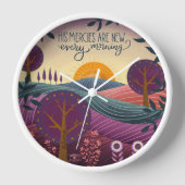 Trendy stijlvol zijn mercies citeren Paarse landsc (Voorkant)