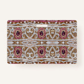 trendy, stijlvol zilver goud met ruw bohemen badge (Achterkant)