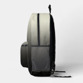 Trendy Stijlvol Zwart Grijs Ombre Bedrukte Rugzak (Rechts)