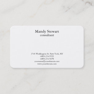 Trendy stijlvol zwart-wit, eenvoudig in zwart-wit, visitekaartje