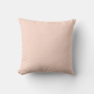 Trendy stijlvolle Abrikozen kleur Stripes Sjabloon Kussen