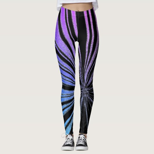Trendy Stijlvolle Astral Canvas Miami Style Leggin Leggings (Voorkant)
