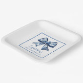 Trendy Stijlvolle Bow Graduation Party Papieren Bordje (Gebogen)