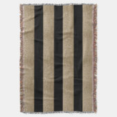 trendy stijlvolle geometrische zwarte en gouden st deken (Voorkant Verticaal)