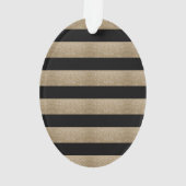 trendy stijlvolle geometrische zwarte en gouden st ornament (achterkant)