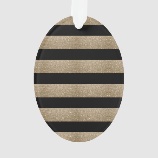 trendy stijlvolle geometrische zwarte en gouden st ornament (achterkant)