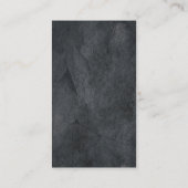 Trendy stijlvolle grijze textuur minimalistisch mo visitekaartje (Achterkant)