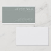 Trendy stijlvolle, groene, minimalistische design  visitekaartje (Voorkant / Achterkant)