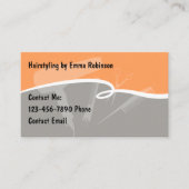 Trendy stijlvolle Haarstylist Afspraakkaarten Contactkaartje (Voorkant)