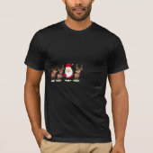 Trendy stijlvolle kerst, sinterklaas en rendieren t-shirt (Voorkant)