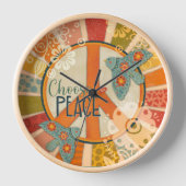 Trendy Stijlvolle Kies Vrede Quote Retro Folk (Voorkant)