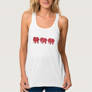 Trendy stijlvolle, kleine olifantenne tanktop