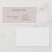 Trendy stijlvolle kleuren Modern schoon chique ont Visitekaartje (Voorkant / Achterkant)