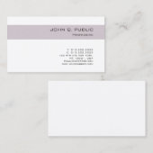 Trendy stijlvolle kleuren ontwerp eenvoudige chiqu visitekaartje (Voorkant / Achterkant)