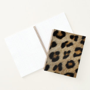 Trendy stijlvolle luipaard bont dierenprint patroo notitieboek