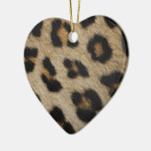 Trendy stijlvolle luipaard bont print dier patroon keramisch ornament (Links)