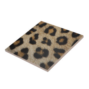 Trendy stijlvolle luipaard bont print dier patroon tegeltje