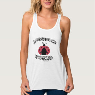 Trendy stijlvolle meisjesachtige leuke lieveheersb tanktop