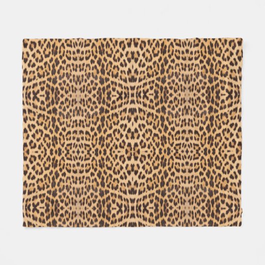 trendy stijlvolle mode leopard print fleece deken (Voorkant (Horizontaal))