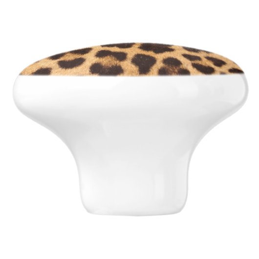 trendy stijlvolle mode leopard print keramische knop (Zijkant)
