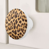 trendy stijlvolle mode leopard print keramische knop