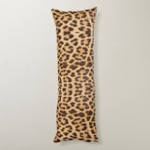 trendy stijlvolle mode leopard print lichaamskussen (Achterkant (Verticaal))