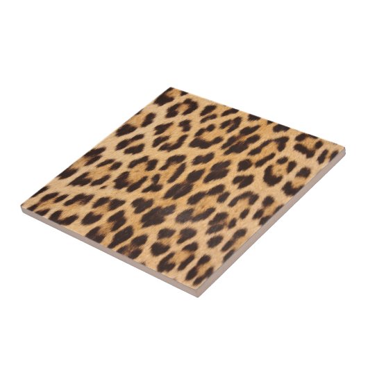 trendy stijlvolle mode leopard print tegeltje (Zijkant)