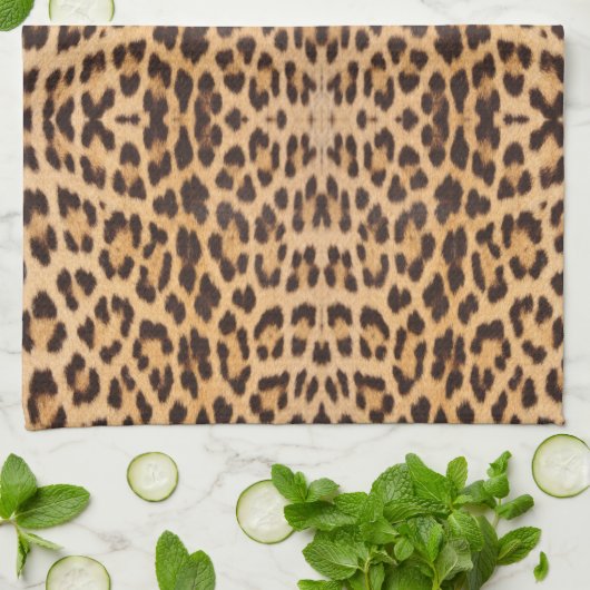 trendy stijlvolle mode leopard print theedoek (Gevouwen)