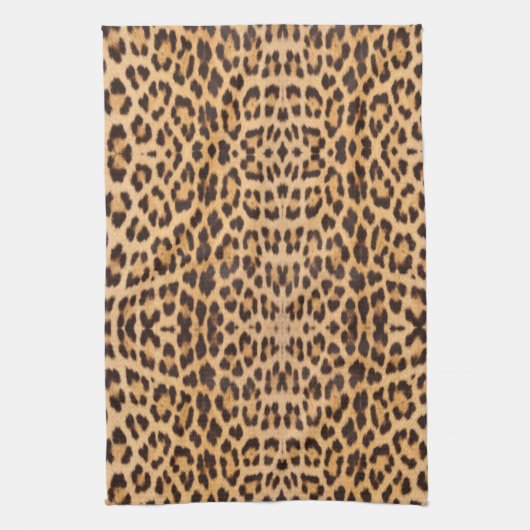 trendy stijlvolle mode leopard print theedoek (Verticaal)