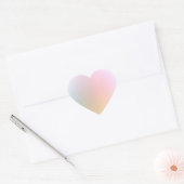 Trendy Stijlvolle Moderne Kleurrijke Blank Sjabloo Hart Sticker (Envelop)