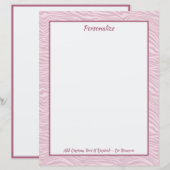 Trendy stijlvolle roze Zebra Waves gepersonaliseer (Voorkant / Achterkant)