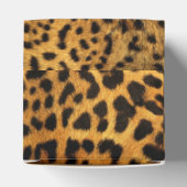Trendy stijlvolle safari dierenprint luipaard patr bedankdoosjes (Bovenkant)