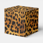 Trendy stijlvolle safari dierenprint luipaard patr bedankdoosjes (Achterkant)