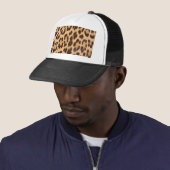 trendy stijlvolle safari - leopardafdruk trucker pet (In situ)