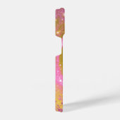 Trendy Stijlvolle Sparkly Pink en Gold Glitter Fol iPhone Hoesje (Rechterkant)