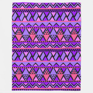 Trendy stijlvolle tribale geometrische patroon fleece deken