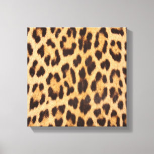 Trendy stijlvolle Wild Safari kinderkamer luipaard Canvas Afdruk