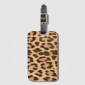 trendy stijlvolle, wilde safari leopard print bagagelabel (Voorkant (verticaal))