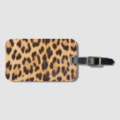 trendy stijlvolle, wilde safari leopard print bagagelabel (Voorkant (horizontaal))