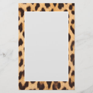 trendy stijlvolle, wilde safari leopard print briefpapier