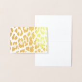 trendy stijlvolle, wilde safari leopard print folie kaarten (Display)