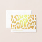 trendy stijlvolle, wilde safari leopard print folie kaarten (Met envelop)