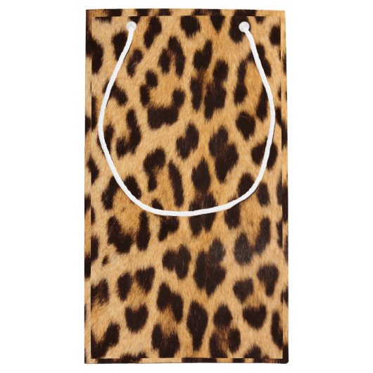 trendy stijlvolle, wilde safari leopard print klein cadeauzakje (Achterkant)